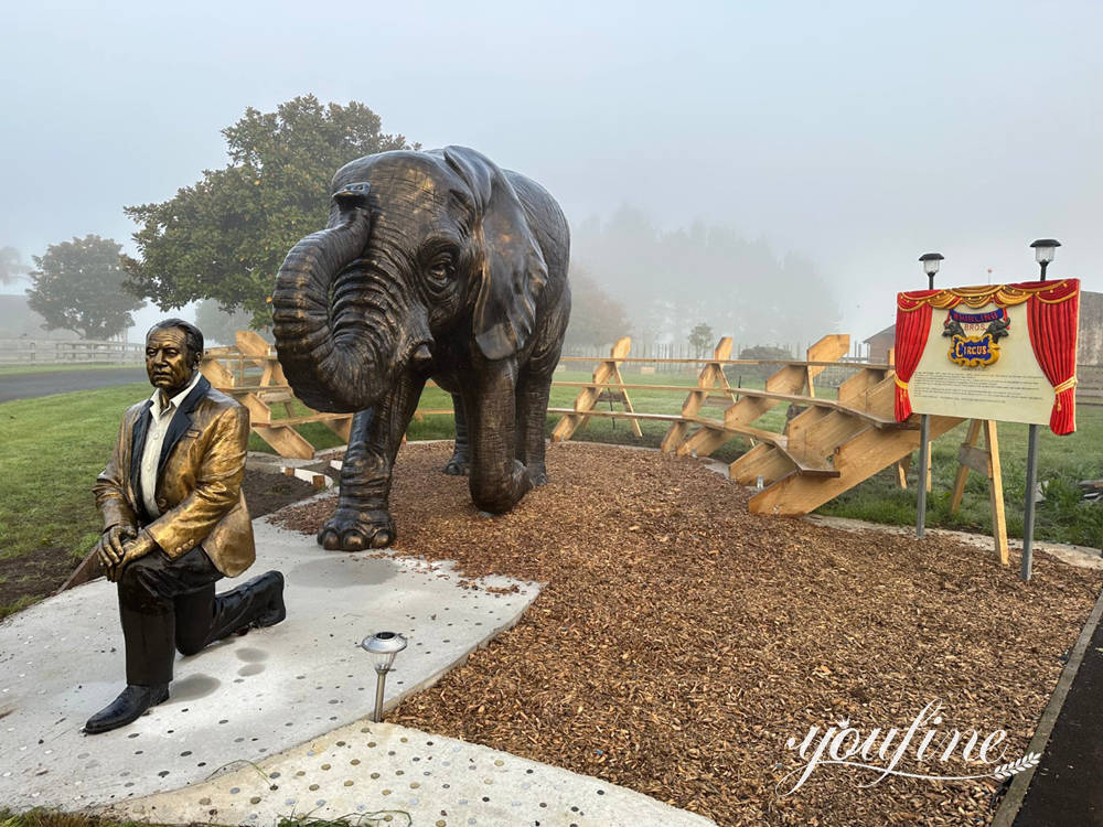 New Zealand client feedback showing the custom bronze elephant and portrait sculpture