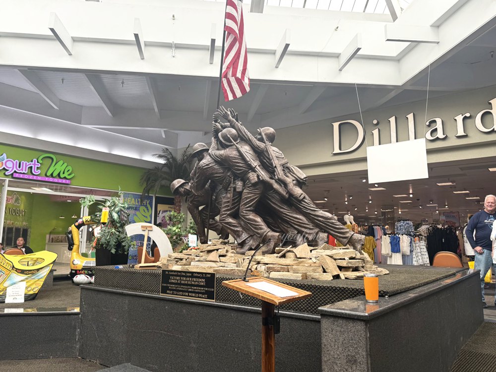 finished custom bronze military memorial sculpture from YouFine foundry