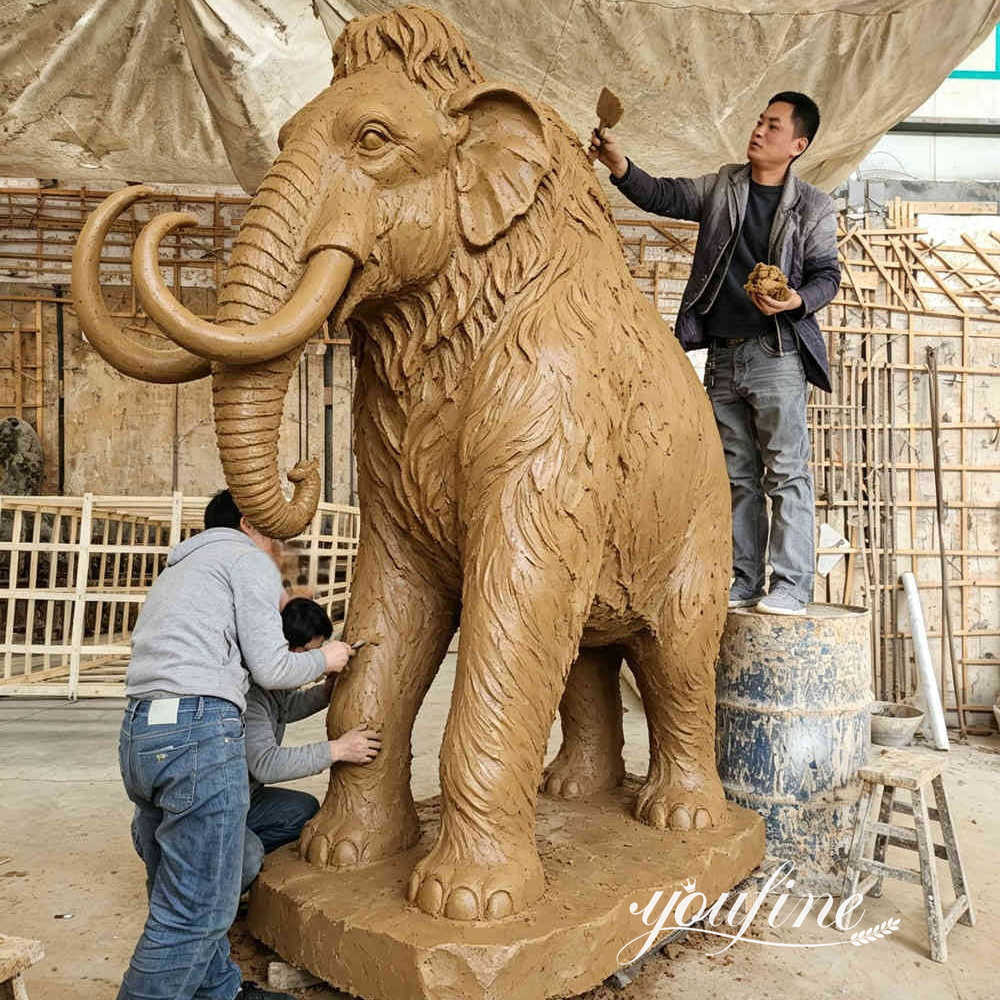 Mammoth Sculpture Clay Model Making Process