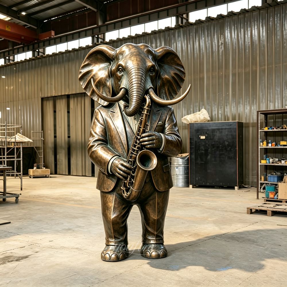 Bronze sculpture patina finishing and worldwide delivery