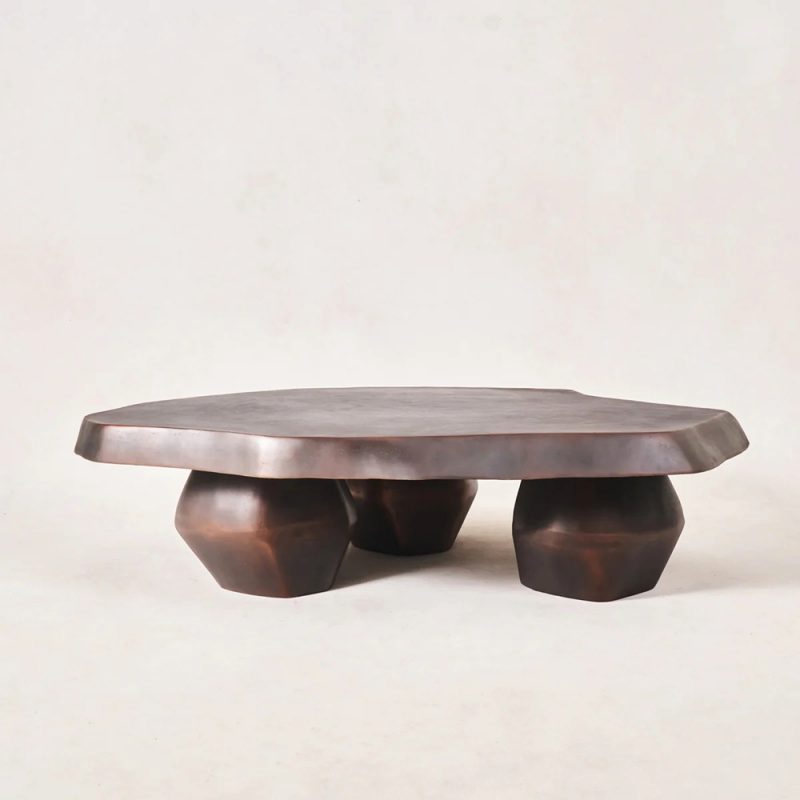 Sculptural Irregular Bronze Coffee Table
