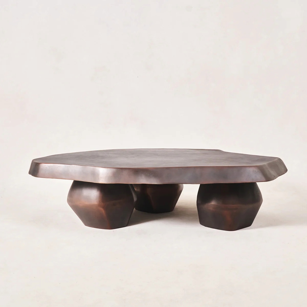 Modern Irregular Bronze Table for Home Decor BSO-048