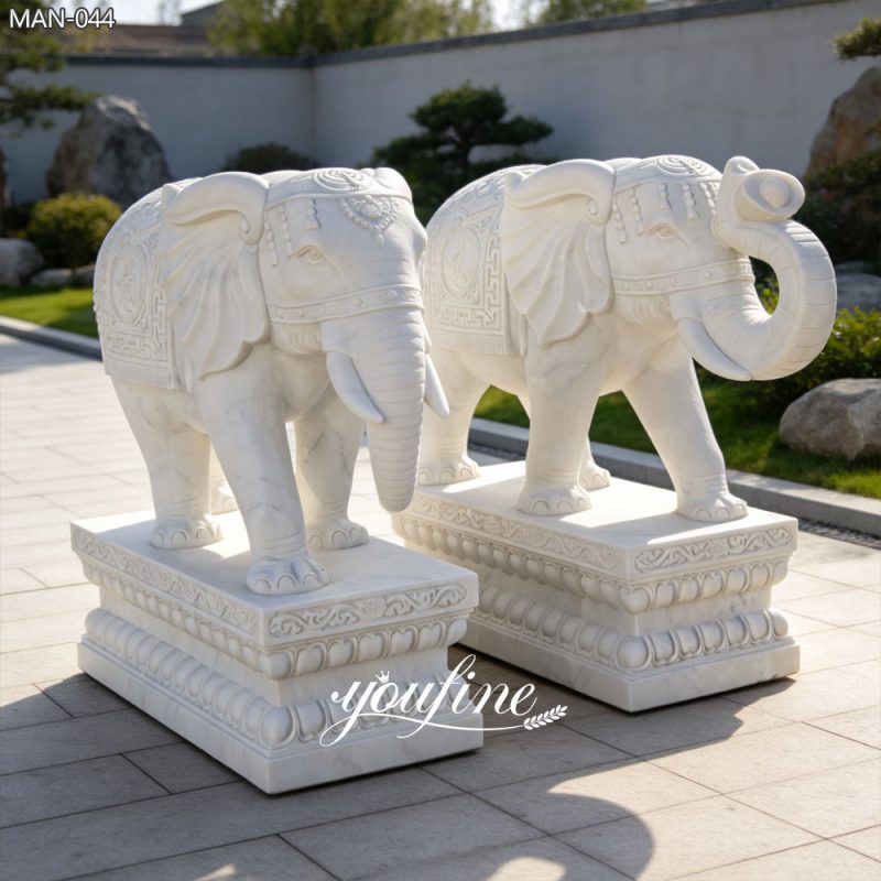 Estatua de elefante para jardín.