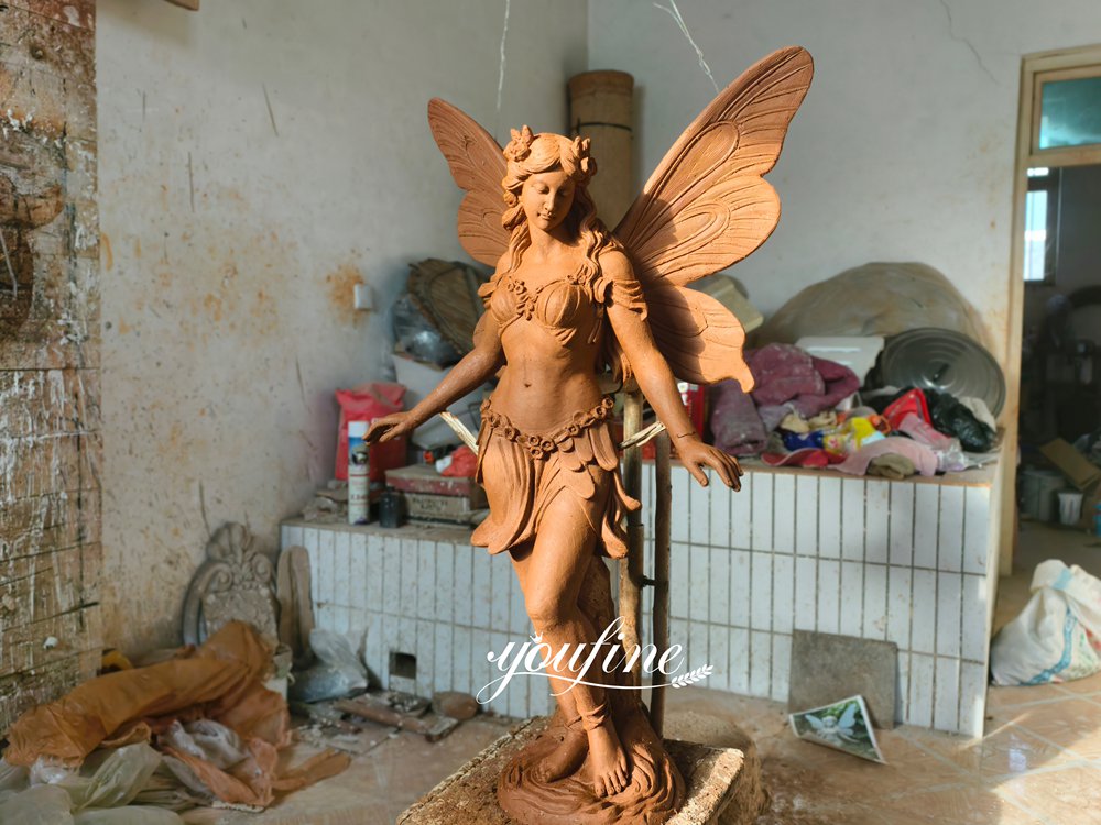 fairy statue clay model