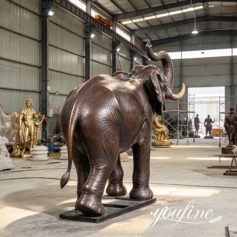 voltooide Aziatische olifantensculptuur bij YouFine Fabriek