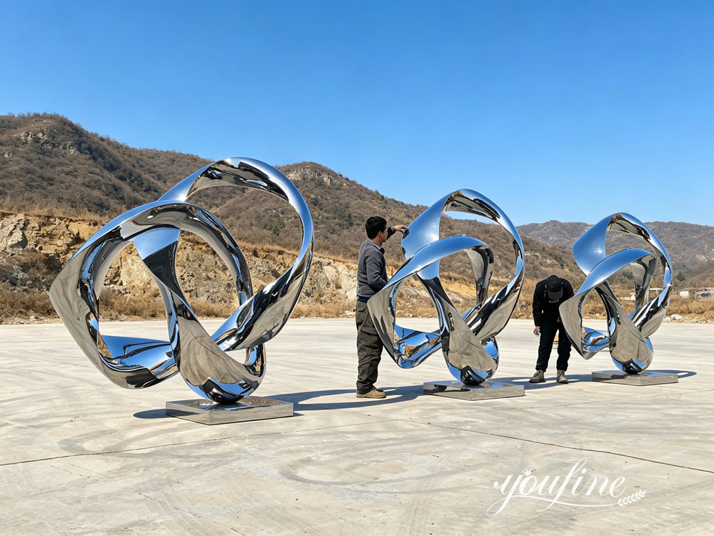 escultura do nó infinito finalizada em YouFine Fábrica (2)