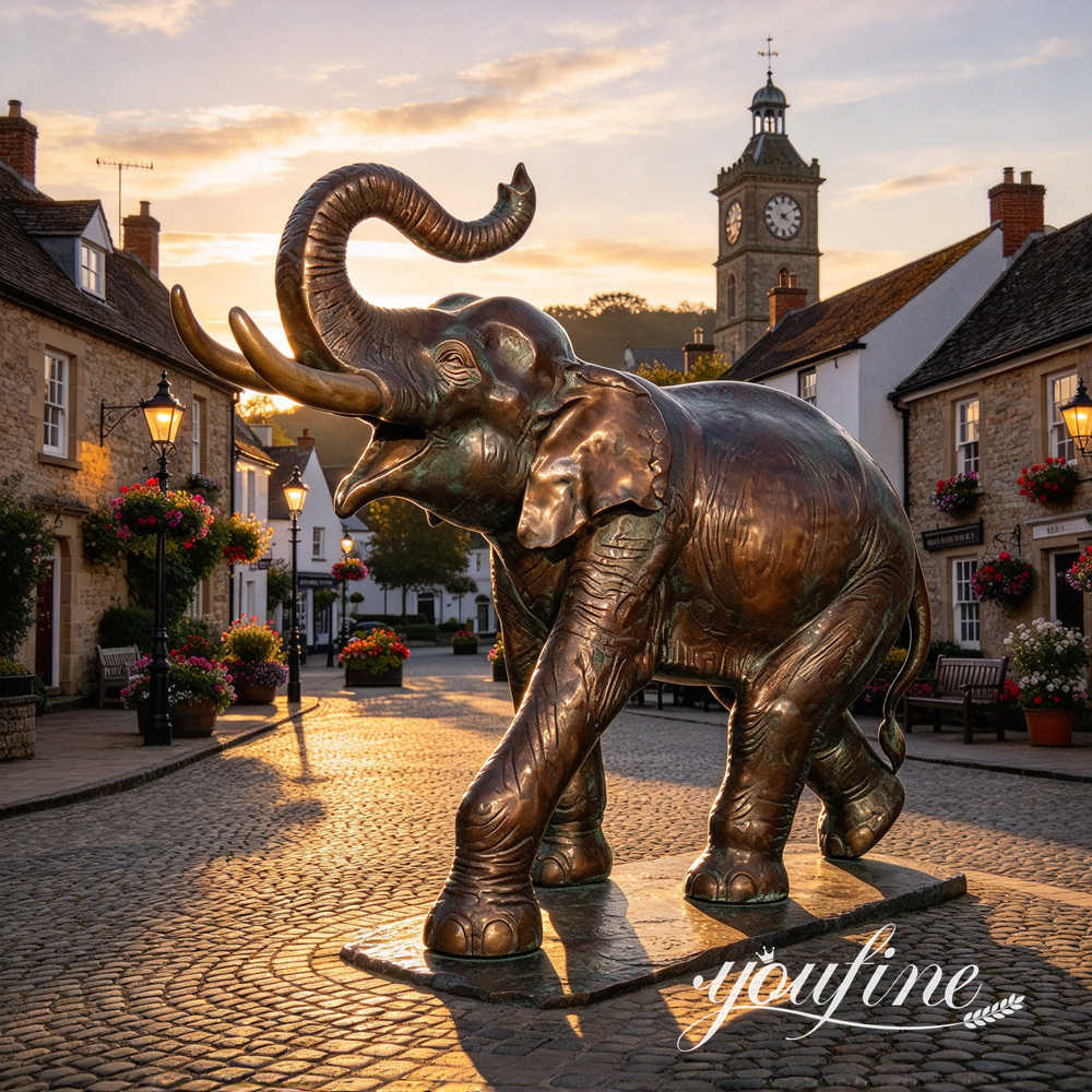 grote Aziatische olifant sculptuur