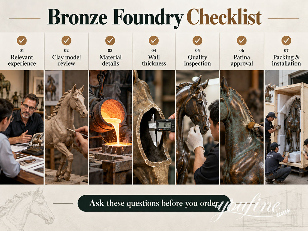 bronze foundry check list